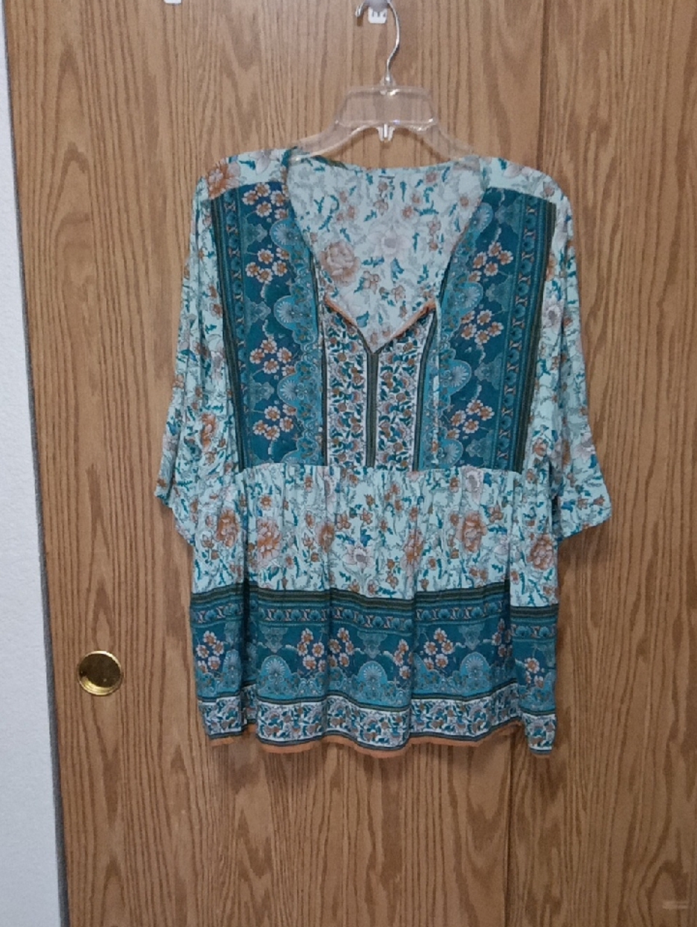 🌻Floral Print Blouse Sz 1x